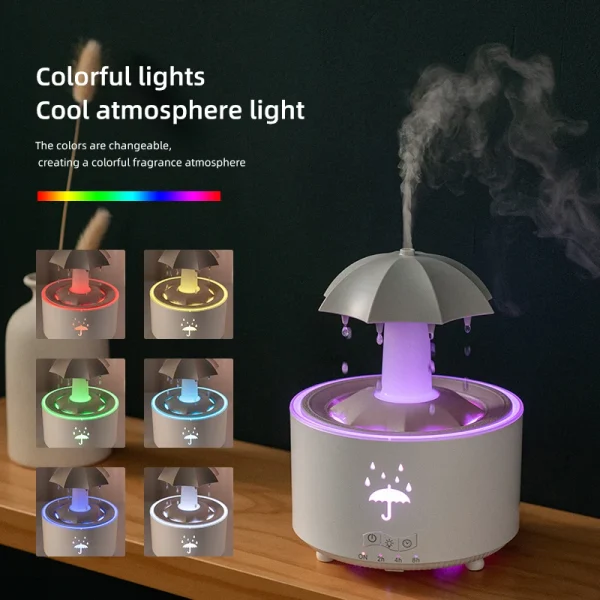 Raindrop Air Humidifier Aroma Diffuser - Image 3