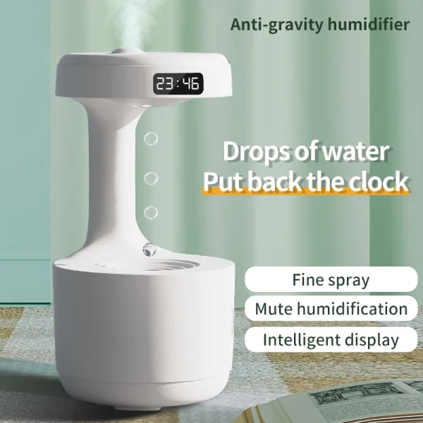 Anti-gravity water drop humidifier