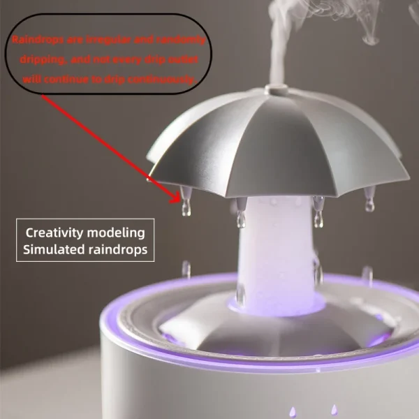 Raindrop Air Humidifier Aroma Diffuser - Image 4